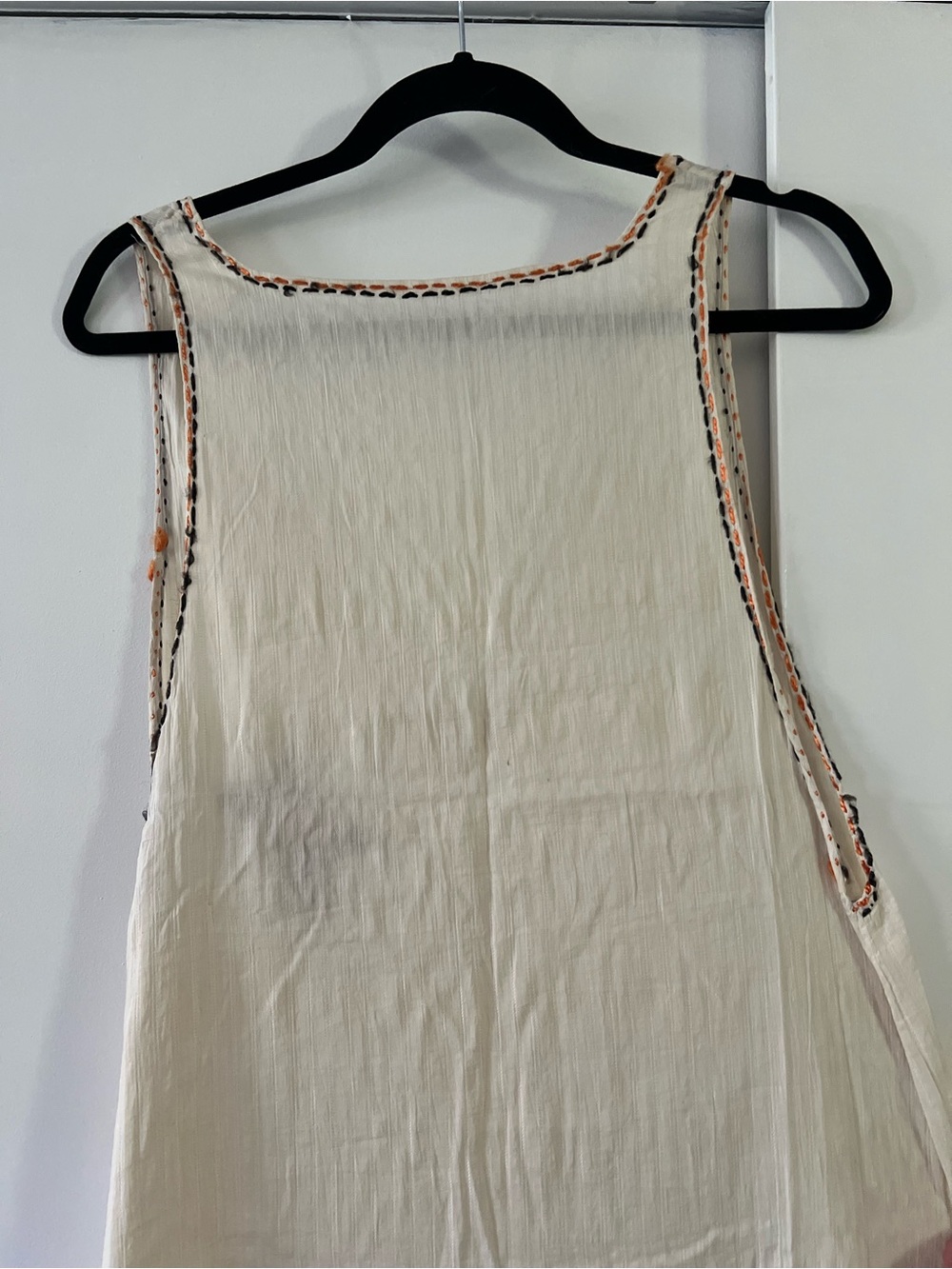True vintage 1920s Embroidered V-Neck Nightie / Slip Dress - Picture 4 of 7